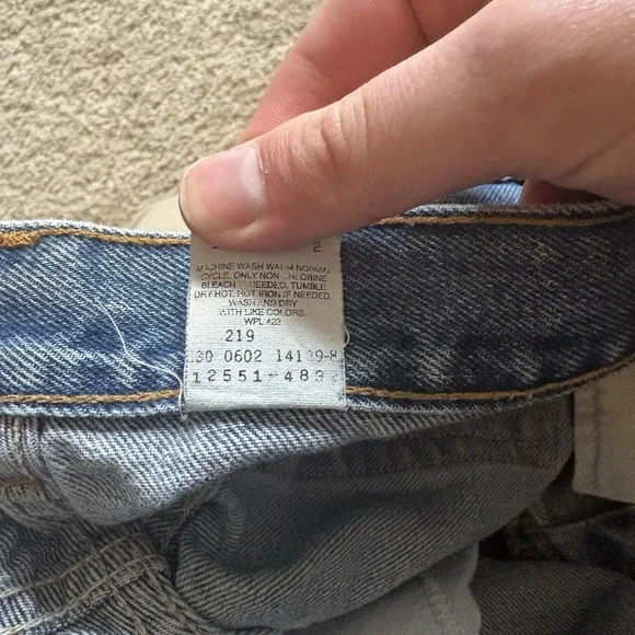 Vintage‎ Y2K Levi's 550 Tapered Leg Relaxed Fit Women's Jeans 30x27 - Picture 9 of 10